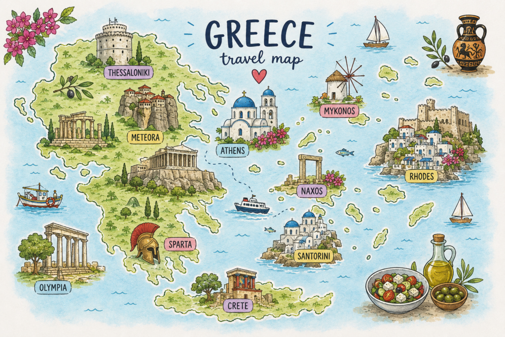 Greece map
